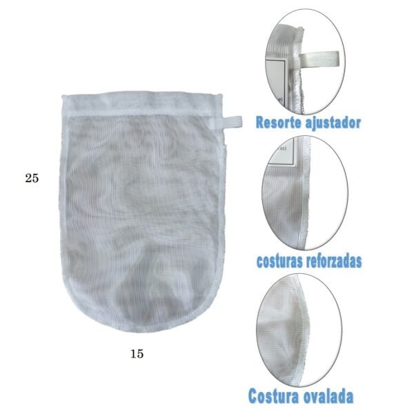 Filtro Reutilizable de Nylon Ovalado - Image 3