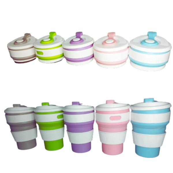 Vaso De Silicona Plegable Viajero Reutilizable 350 Ml - Image 2