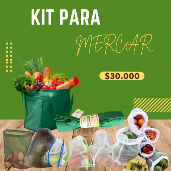 Kit Bolsas para Mercar Frutas y Verduras X10 Bolsas