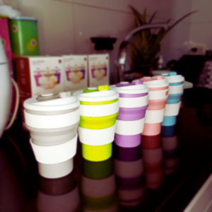 Vaso De Silicona Plegable Viajero Reutilizable 350 Ml