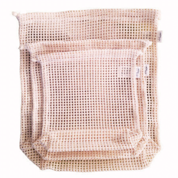 Bolsas para Mercar Frutas y Verduras/Malla Algodón x3 Bolsas - Image 2