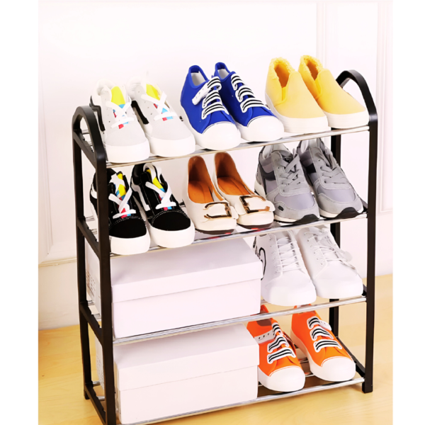 Organizador de Zapatos 4 niveles para 8 pares de zapatos Plástico/Metálico