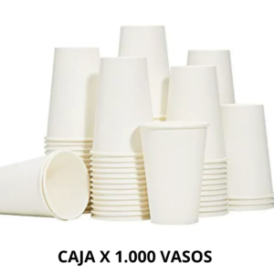 Vasos Cartón 7 Oz  Blancos caja x 1.000