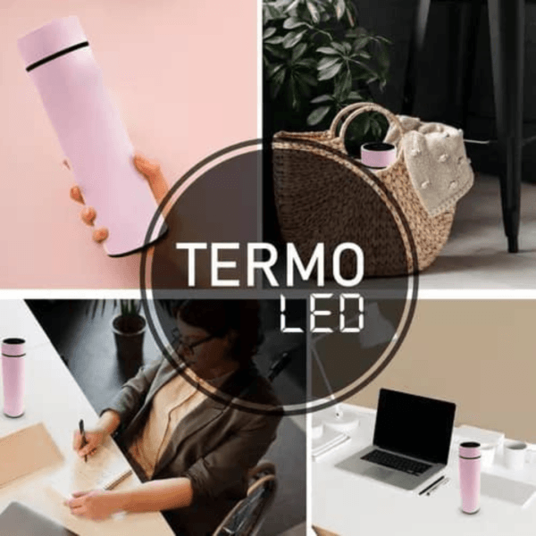 Termo led acero inoxidable