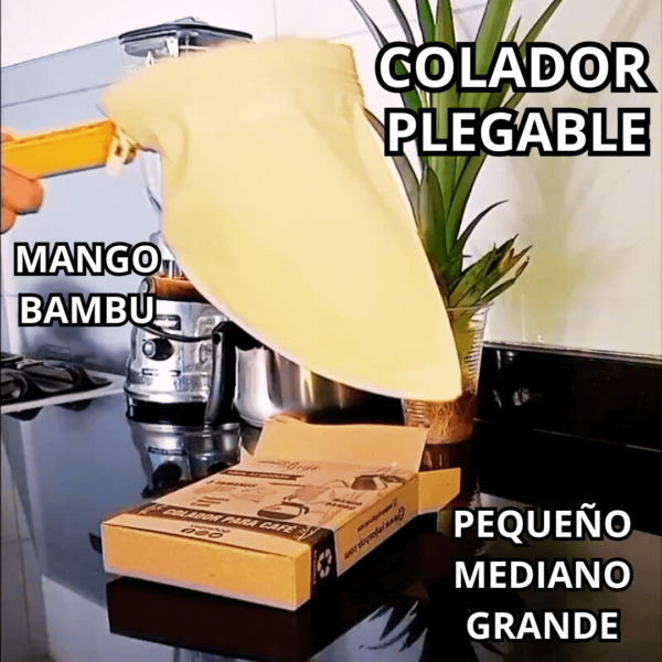 Repuesto Colador para Cafe mango de bambú