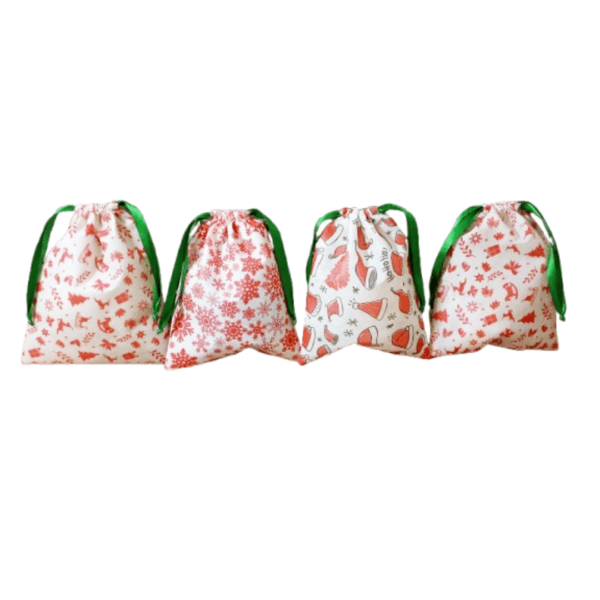 Bolsas Reutilizables Navideñas Para Regalos Setx12 - Image 4